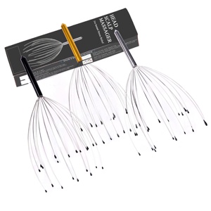 White <b>Box</b> 20Claws Octopus Relax Hair Scalp Scratcher Manual <b>Tool</b> <b>Metal</b> Head Massager - Product Image 2