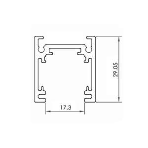 Carril magnético de 2 metros, 16 colores, negro; ideal para iluminación decorativa y fija en espacios comerciales y - Product Image 1
