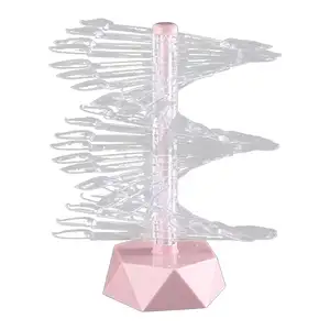 60 Uds. Paleta <span class=keywords><strong>de</strong></span> tabla <span class=keywords><strong>de</strong></span> colores <span class=keywords><strong>de</strong></span> puntas <span class=keywords><strong>de</strong></span> uñas <span class=keywords><strong>de</strong></span> práctica <span class=keywords><strong>de</strong></span> exhibición <span class=keywords><strong>de</strong></span> esmalte <span class=keywords><strong>de</strong></span> uñas Natural transparente con soporte blanco negro Rosa verde gris - Product Image 1