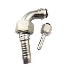 Raccord de tuyau hydraulique en acier inoxydable 304 316, connecteur fileté, coude haute pression - Product Image 1
