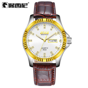 Instaladores de <span class=keywords><strong>3022</strong></span> marcas de lujo calendario impermeable de estilo caliente de cuarzo golde para hombres - Product Image 6