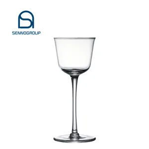Grosir gelas anggur berkilau tinggi gelas Martini Cocktail untuk Cocktail kristal sampanye kacamata