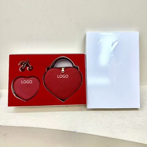 <span class=keywords><strong>Set</strong></span> Regalo di Lusso per San Valentino 2025: Borsa Firmata con Cuore e Portamonete con Cerniera per Donne - Product Image 2
