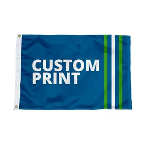 Bandiere personalizzate di fabbrica 3x5 Ft Double Sided Outdoor 3 x5ft tutti i paesi bandiera nazionale in poliestere a sublimazione sportiva