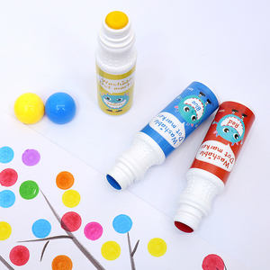 Rotuladores de grafiti para niños, punta de 18 mm 60 ml 3 Pk lavable punto pintura dibujo Bingo dauber arte marcadores niños juguetes educativos - Product Image 1
