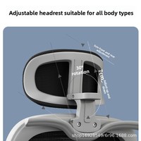 Chaise de jeu ergonomique en maille avec appui-tête 3D et soutien lombaire inclinable pour la maison, le bureau, le dortoir et l'étude