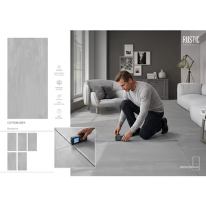 Black Grey Marble Look Full Body Porcelain Tiles 600x1200mm Luminous Decorative <b>Wall</b> Floor Interior - Product Image 2
