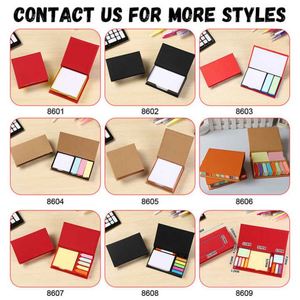 YS965 Promotion <b>Sticky</b> <b>Notes</b> <b>Note</b> Pad Paper Stickers Kraft Paper Rectangular Stick <b>Note</b> Set With Box Memo Pad With Custom Logo - Product Image 3