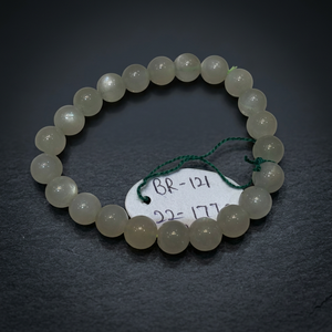 Natural Moonstone <b>Beaded</b> <b>Bracelet</b> Handmade Gemstone Stretch <b>Bracelet</b> For Women Girls Yoga Meditation Birthstone Jewelry Gift - Product Image 3