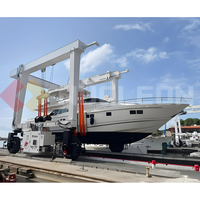 Grue de levage marine intelligente |   Lève-bateau hydraulique électrique pour la manutention des yachts