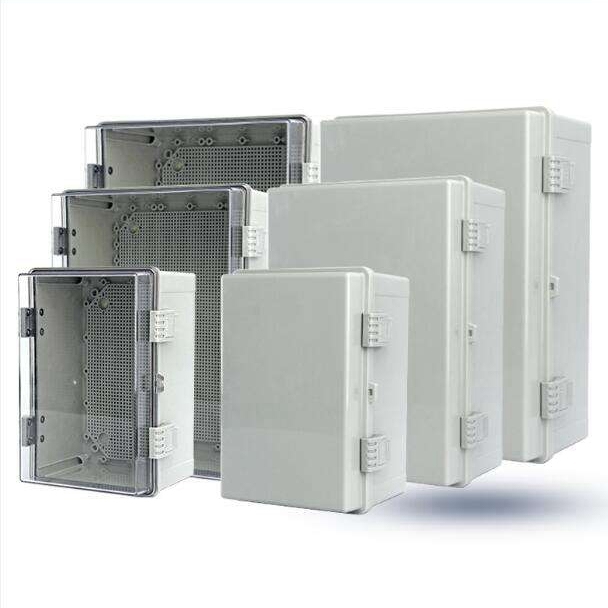 Abs Pc Ip67 Hinged Plastic Enclosure Waterproof Junction Box Power Electrical Waterproof Outdoor Box Distribution Box
