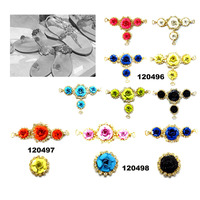 Sandales et claquettes de plage d'été, accessoires de décoration en métal pour boucles de chaussures, ornements de quincaillerie pour mocassins de créateur
