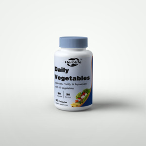 OEM Hot Sale- Customizable - Daily Vegetables 90 <b>Capsules</b> (30 Servings) - Maintain, Fortify, & Rejuvenate with 17 Vegetables - Product Image 1