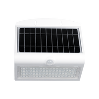Lampe solaire LED avec détecteur de mouvement PIR, alimentée par batterie DC, haute luminosité pour l'éclairage de jardin, garantie de 3 ans