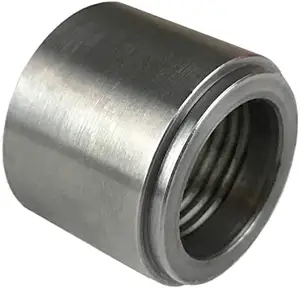 Metal Nut Plug Female Threaded Insert Weldable Tube Coupling Pipe Fittings & Adapters