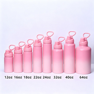 Botellas de agua personalizadas de acero inoxidable, libres de BPA, con degradado, de 32 oz, botella de agua de acero inoxidable con aislamiento al vacío de doble pared. - Product Image 5