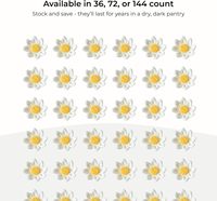 Mini fleurs comestibles marguerites blanches et jaunes en sucre pour décorer les cupcakes – Origine CN