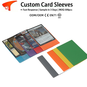 Lot de 50 protège-cartes mats à découpe précise, portables, écologiques, durables, coins carrés, taille standard personnalisée - Product Image 1