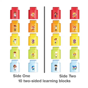 ITTL 37 pièces bricolage Train modèle jouet blocs en plastique éducatifs avec lumière et musique reconnaissance vocale anglaise - Product Image 5