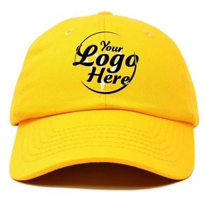 Casquette de baseball sportive 5 panneaux ultra-performante, résistante à l'eau, motif personnalisé couleur jaune, pour le golf, la navigation, la plage, le lac, l'entraînement et le quotidien - Product Image 1