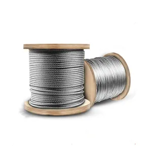 6mm 6.5mm 8_19w Iwrc Elevator Traction Steel Wire Rope For Villa Mrl Hydraulic Lift 250t 8x19w