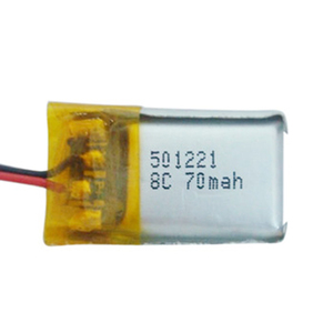 Small lipo battery 501221 3,7 V 70 mAh lithium ion polymer Rechargeable battery - Product Image 4