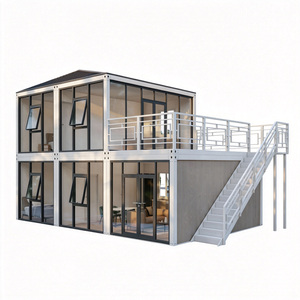 Casa Contenedor Móvil de Fácil Montaje, Estructura de Acero, Diseño de Casa de Campo Prefabricada, Villas con Sala de Estar, Dormitorio <span class=keywords><strong>y</strong></span> Baño - Product Image 2