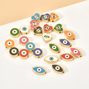 Pembuatan Perhiasan Klasik Lucu DIY Jimat Mata Yunani Buatan Tangan Warna-warni Enamel Jahat dan Mata Mempesona Manik-manik - Product Image 1