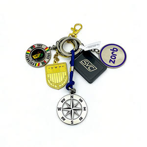 Porte-clés mousqueton personnalisé vintage motif skyline urbain de dessin animé - Alliage de zinc léger, design monument, souvenir de voyage pour touristes - Product Image 6