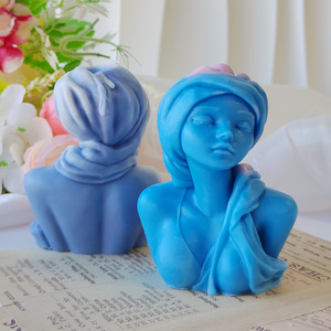 J10-387 regalo di festa della mamma 3D femmina candela stampo in Silicone per la creazione di torte candele - Product Image 6