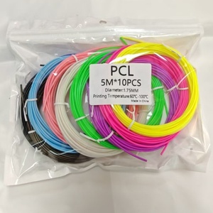 Juego de Filamentos de Plástico HUA PLA ABS PCL de 1.75 mm para Impresora 3D y Bolígrafo 3D, 5 Metros, 10 Colores, Suministros de Oficina y <span class=keywords><strong>Escolares</strong></span> - Product Image 1