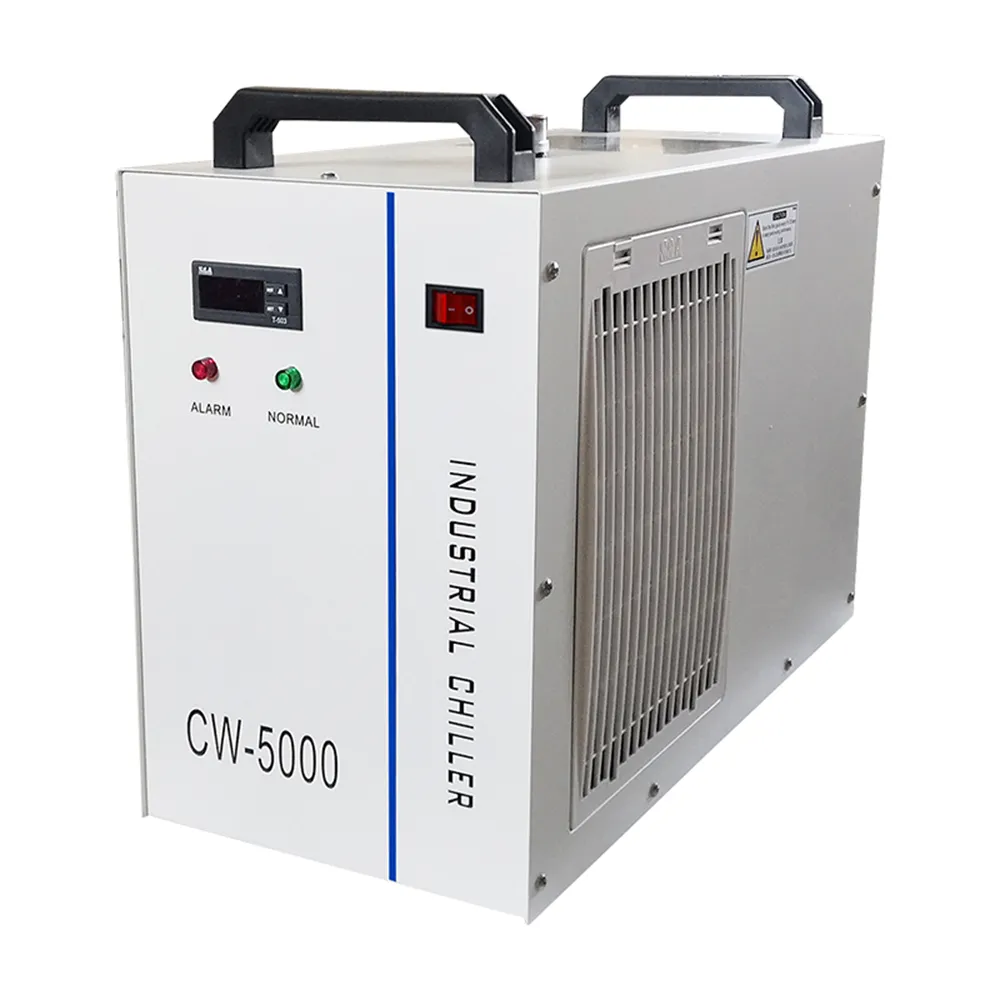 Endüstriyel su soğutucu cw5000 fabrika fiyat co2 lazer tüp küçük hava soğutmalı su soğutucu cw5000