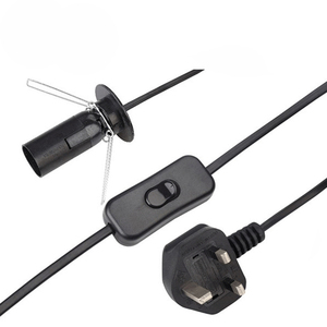 E27 E14 1.8m H03VVH2-F 0.75MM/2C Himalayan <span class=keywords><strong>303</strong></span> Gradateur Câble Uk Salt Lampe Cordon D'alimentation Avec E14 Support De Lampe - Product Image 3