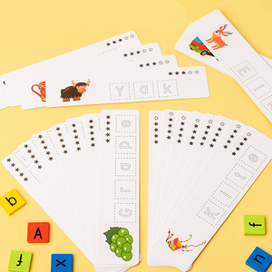 Gioco Educativo in Legno con Lettere Arcobaleno, Puzzle di Ordinamento e Abbinamento delle Parole dell'Alfabeto - Product Image 4
