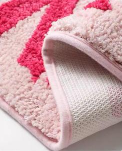 Alfombra de <span class=keywords><strong>Baño</strong></span> Divertida y Bonita FIGOO-Naked, Alfombra Suave y Esponjosa con Diseño de Arcoíris Azul, Decoración para Ducha, Alfombra Lavable Antideslizante con Diseño de 'Get Naked' - Product Image 4