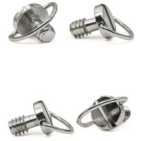 Vis de fixation pour mini caméra espion discrète, en acier, haute précision, norme DIN, avec anneau en D, 1/4, pour trépied photo, personnalisée sur mesure