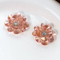Appliques 3D Fleurs Cristal À La Main Décoration Patches Perlé Sequin Fleurs Robe Diamant Fleur Strass Charmes Patch