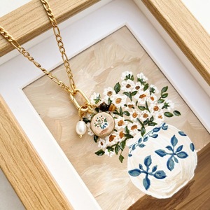 DZ033 Mini Heart Flower Horse Charm, 18K Gold Plated Stainless Steel Cute Pendant for DIY <strong>Jewelry</strong> Making <strong>Supplies</strong> - Product Image 4