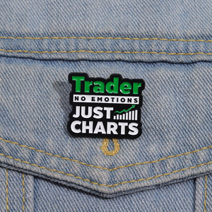 Nhà Kinh Doanh Không Có Cảm Xúc Chỉ Biểu Đồ Men Pins Phim Hoạt Hình Sáng Tạo Trâm Ve Áo Huy Hiệu Ba Lô Quần Áo Đồ Trang Sức Quà Tặng Cho Bạn Bè - Product Image 1