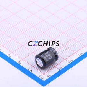 Condensateur électrolytique en aluminium à montage traversant KF331M025G125A, composant à montage traversant (THT), D10xL12.5mm 330uF 20% 25V 5mm - Product Image 2