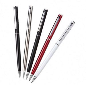 OEM Custom Logo Multi-Functional Promotional Slim Thin Twist Ballpoint Metal Pen 1.0mm High Quality - Product Image 1