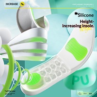 Solette Sportive Unisex con Ammortizzazione ad Aria, Rialzo Interno, Comfort per Lunghe Stazioni in Piedi, Design Invisibile