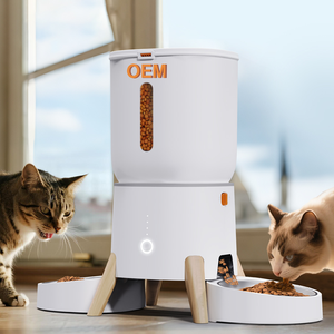 WiFi Smart Pet Feeder Distributeur automatique de nourriture pour chat et chien 5L Grande capacité Nourriture sèche Lyophilisée Compatible Timer - Product Image 1