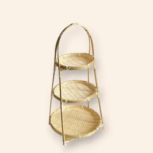 Bamboo Woven Basket Made From Material Bamboo Type Storage Basket Use Neatening Storage Attribute Sustainable
