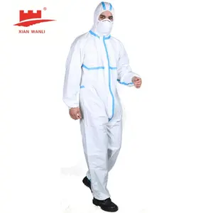 Factory Supply EN14126 PPE Safety Uniforms Disposable Protection Type4/5/6 Coverall