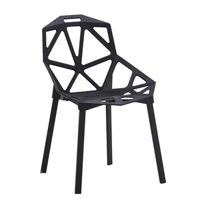 Cheap Price Wholesale <strong>Dining</strong> Room Furniture Geometric Hollow Minimalist Modern <strong>Orange</strong> Metal <strong>Dining</strong> <strong>Chairs</strong> - Product Image 5