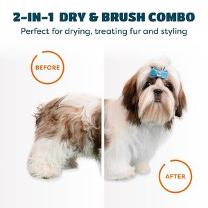 Ama-zon EE. UU. Gran oferta 2 en 1 aseo portátil con cepillo rebanador de autolimpieza temperaturas ajustables cepillo secador de pelo para perros y Mascotas - Product Image 6