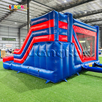 Château gonflable Spiderman en PVC commercial, équipement de location pour fêtes d'enfants, château gonflable avec souffleur d'air