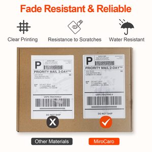 Tem nhãn nhiệt trực tiếp 4x6 inch, 500 cái, giấy in nhãn vận chuyển, tương thích với hầu hết máy in nhiệt trực tiếp - Product Image 6