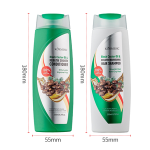 KORMESIC-Champú <span class=keywords><strong>para</strong></span> <span class=keywords><strong>mantener</strong></span> <span class=keywords><strong>el</strong></span> cabello limpio, Alisador, nutritivo, aceite de ricino negro y queratina, champú nutritivo - Product Image 4